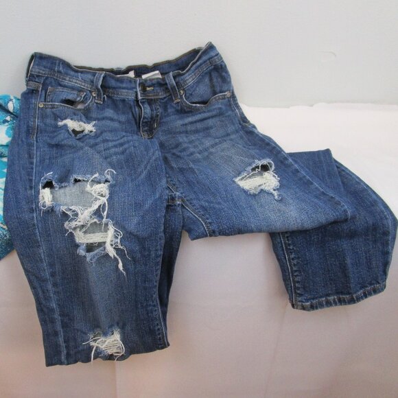 eunina Denim - eunina Distressed Sasha Low Rise Relaxed Skinny Jeans